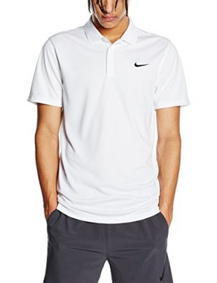 Nike 816341-010 Polo Manches Courtes Homme, Noir/Blanc, FR : S (Taille Fabricant : S)