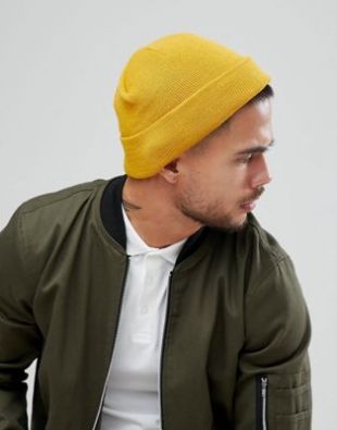 Bonnet jaune moutarde