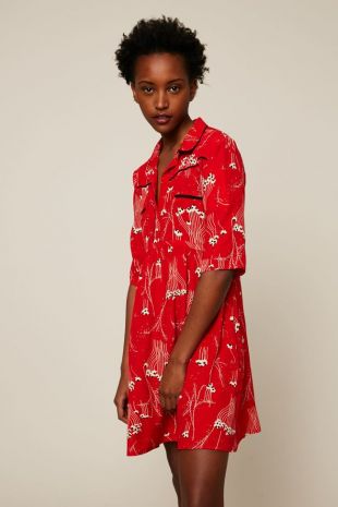 Robe fluide imprimé