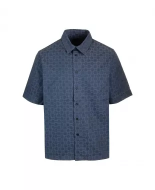 Monogram 72 Glossy Denim Shirt