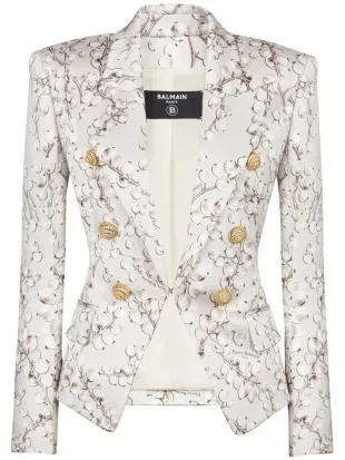 6 Button Satin Jacket