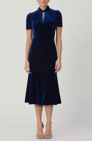 Allegra Stretch Velvet Dress
