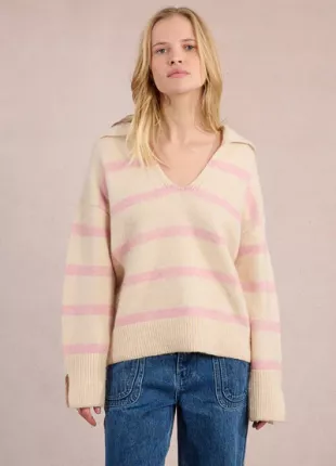 Rugby Style Polo Sweater