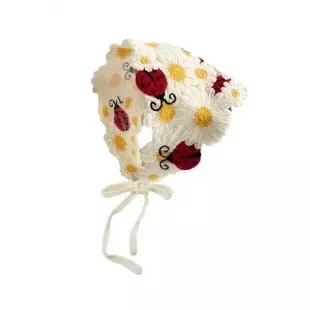 1Pcs Fashion Adorable Ladybug Crochet Headband