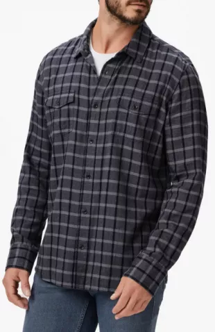 Everett Plaid Flannel Button Up Shirt