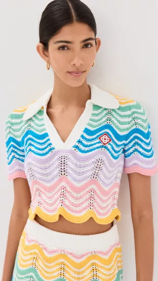Wave Crochet Top
