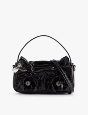 Multipocket Micro Leather Shoulder Bag