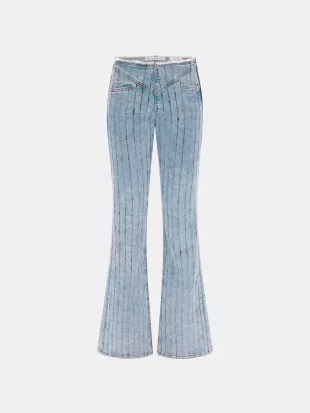 Low Rise Flare Denim Pant