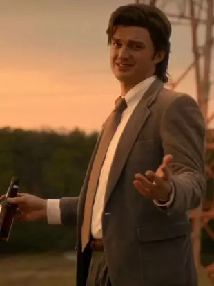 Stranger Things S05 Joe Keery Brown Blazer