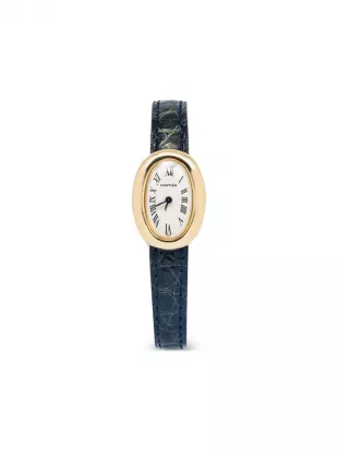 Baignoire 18mm Black Leather Watch