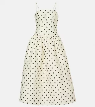 Polka-dot Taffetta Corset Dress