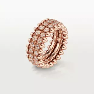 Pave Diamond Clash de Cartier Double Row Gold Ring