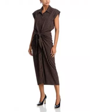 A.L.C. - Alexandria Faux Leather Cut Out Dress