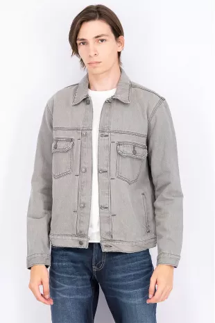 Plain Casual Denim Jacket