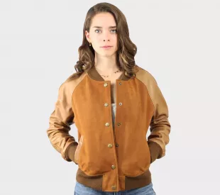 Lamb Leather Varsity Jacket