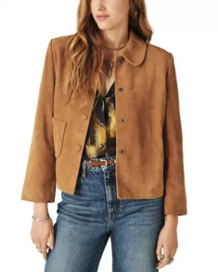 Suede Collared Jacket