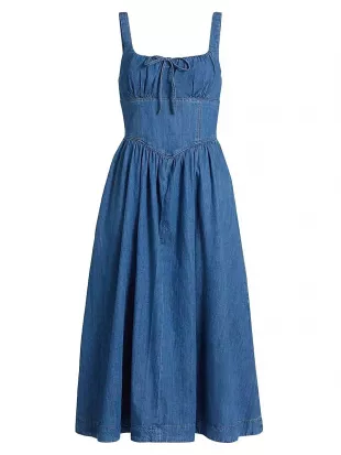 knee length dresses for ladies Farm Rio  Floral Maxi Dress Mujer 721-000748 01