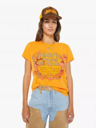 Denim Sinful Tee in Magpie Music