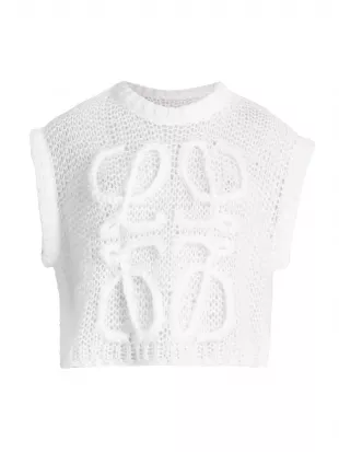 Open Knit Wool Vest