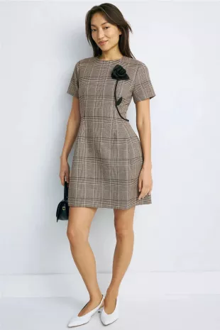 Ted Baker - Dusky-pink Dyana frill knitted dress