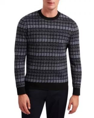 Osburn Crewneck Jacquard Sweater