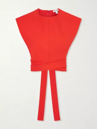 Cropped Cotton-poplin Top