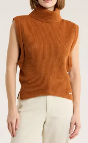 Sleeveless Turtleneck Sweater