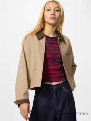 Zip-Up Short Jacket