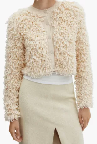 Textured Crop Cardigan