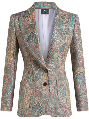 paisley Print Blazer