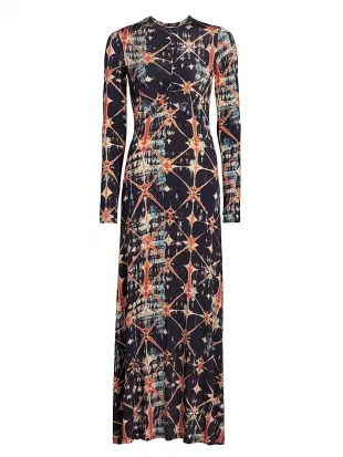 Cala De La Cruz - Lizzie Linen Cut Out Midi-dres
