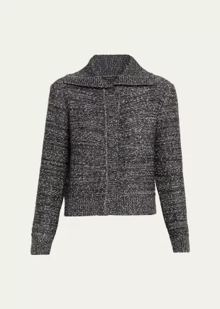Armand Shimmer Melange Knit Sweater