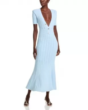 Pointelle Midi Dress