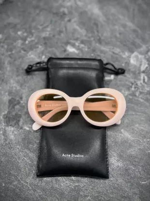 Mustang Pink Oval Frame Sunglasses