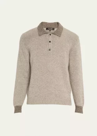 Sheep Meadow Wool and Cashmere Polo Sweater
