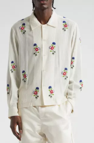 Beaded Wildflower Shirt