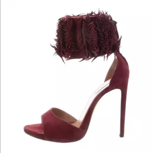 Fringed Ankle Strap Sandals