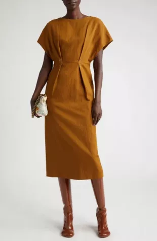 Dezos Tucked Waist Shift Dress