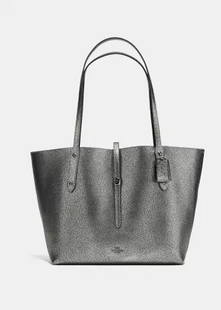 Market Tote in Gunmetal