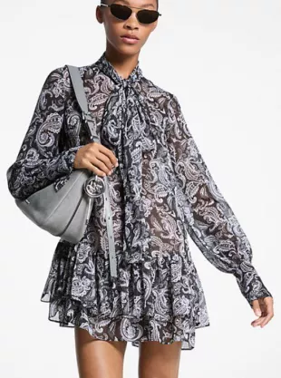Diane von Furstenberg - Metallic Gold Silk Layla Dress