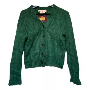 Green Mohair Cardigan