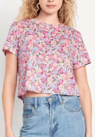 EveryWear Crop T Shirt