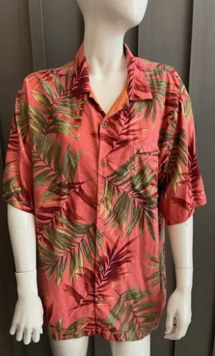 Silk Button Down Short Sleeve Hawaiian Shirt