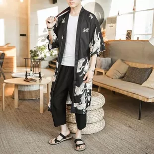 Men Japanese Kimono Coat