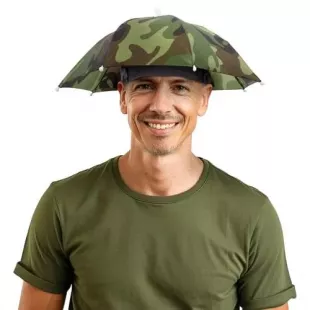 13” Hands Free Umbrella Hat