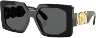 Woman Sunglasses Black Frame, Dark Grey Lenses