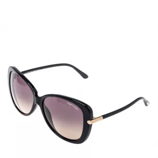 Smoke & Ochre Gradient FT0324 Linda Butterfly Sunglasses