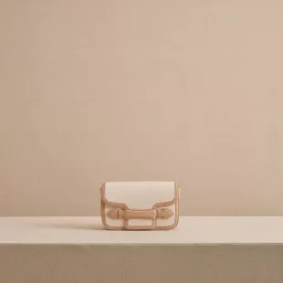 Romy Clutch in Canvas Natural