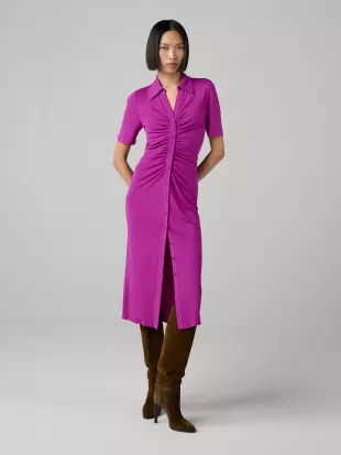 meshki - Paige Ruched Side Cut Out Maxi Dress