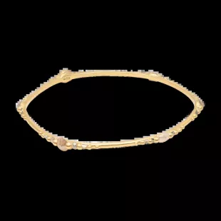 Cloudy White Diamond Geo Bracelet